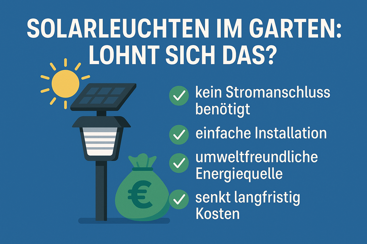 Solarleuchten im Garten: Lohnt sich das? Unsere Bewertung