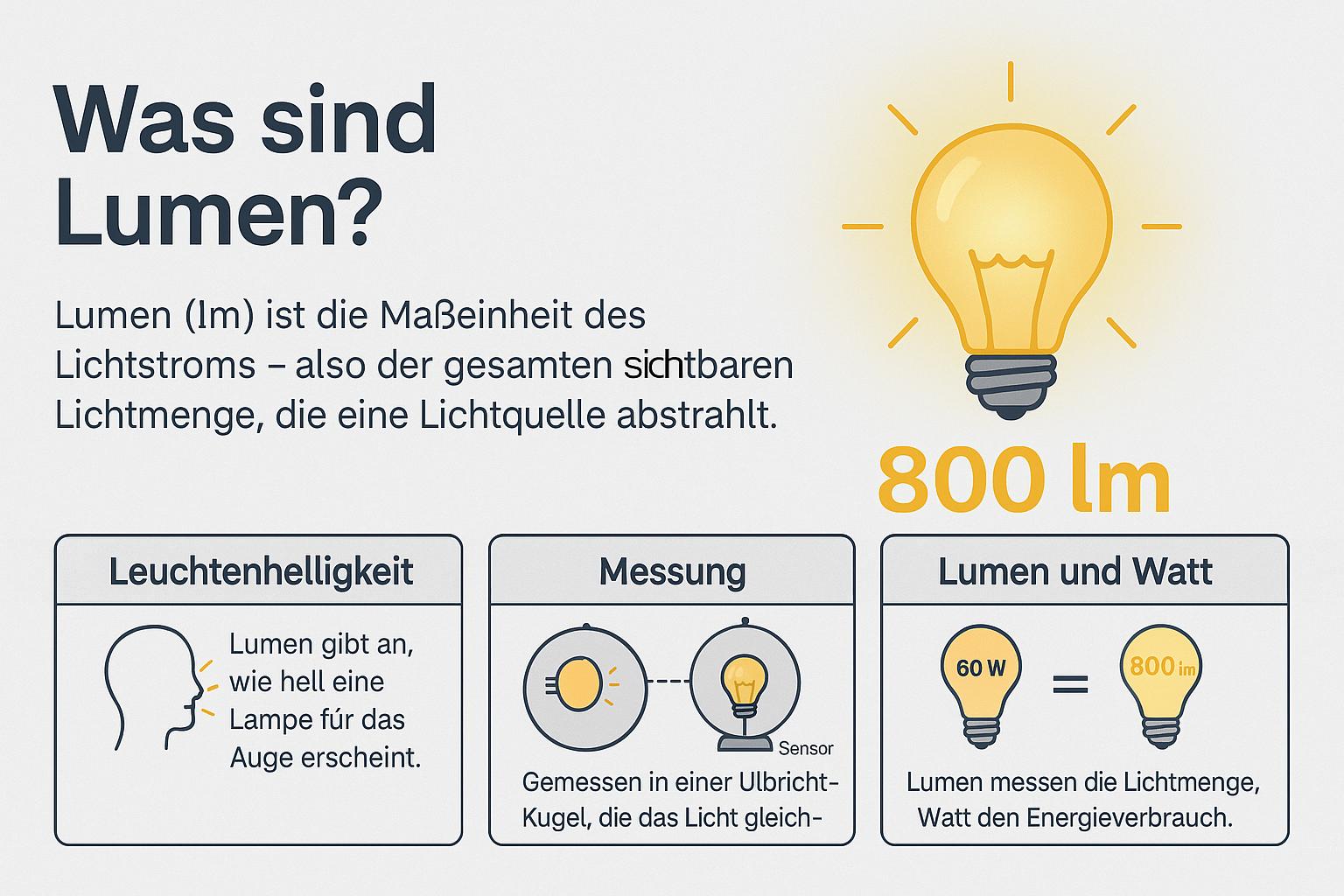 Was sind Lumen? Eine einfache Erklärung für alle, die Licht richtig verstehen wollen.
