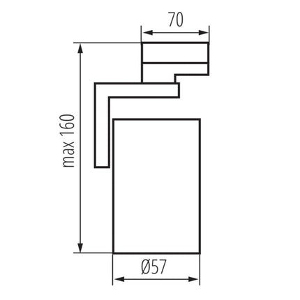 LED 3-Phasen-Schienenstrahler ACORD ATL4 GU10 Weiß