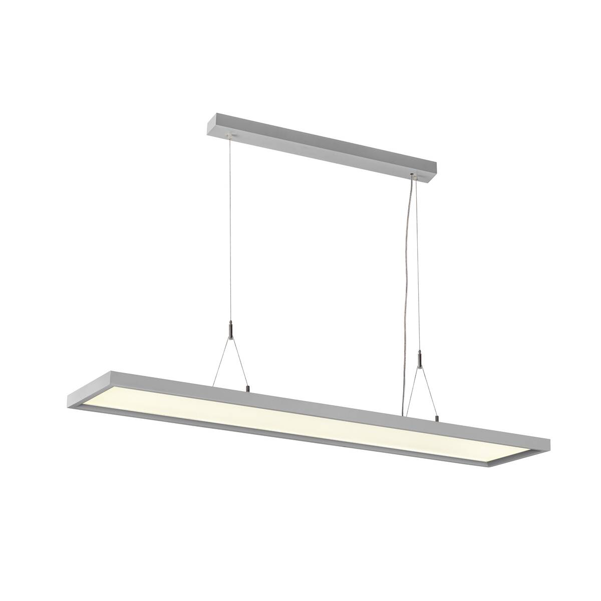 Lampe de travail suspendue argent 57W 4000K 80°