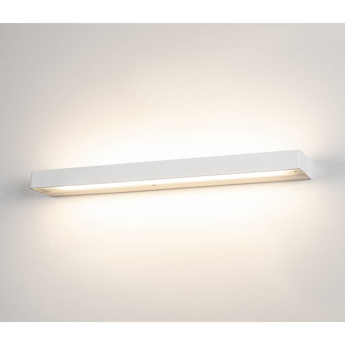 Applique Sedo 14 LED 3000K Carrée Verre Blanc Satiné L/L/H 595/85/4 Cm 17W