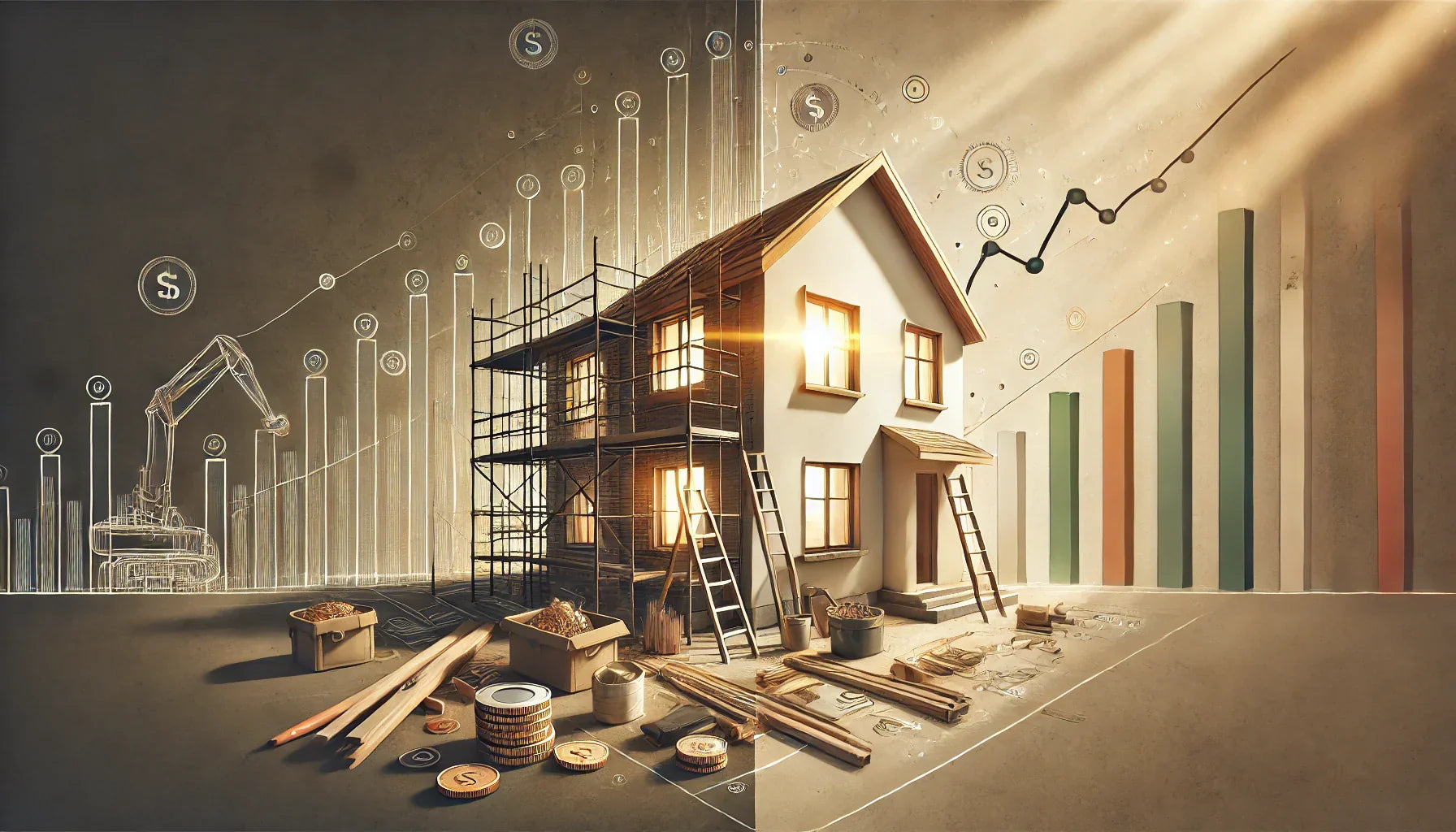 Neubau-Finanzierung 2025: Sinkende Zinsen und smarte Beleuchtung