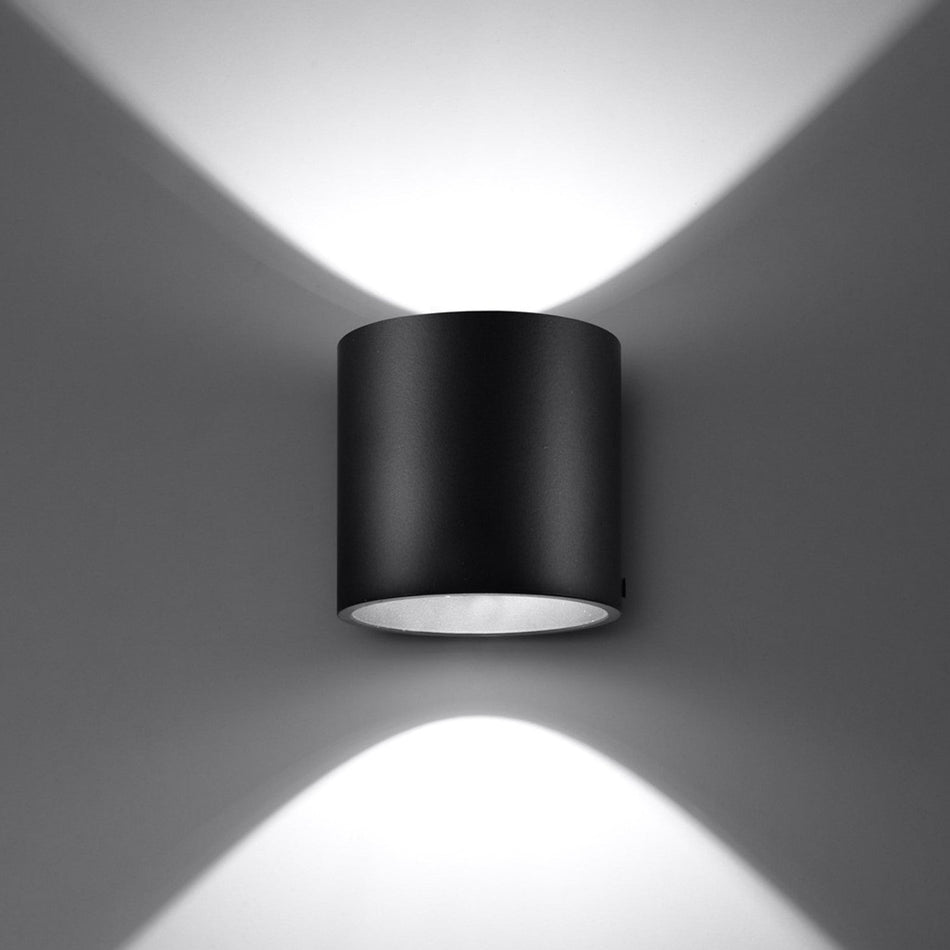 Applique Murale Aluminium -1 Ronde Noire IP20 G9 230V