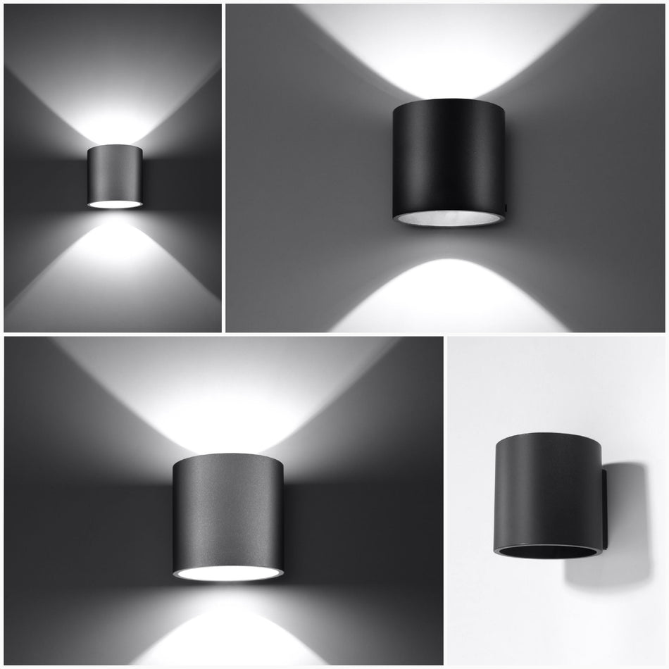 Applique Murale Aluminium -1 Ronde Grise IP20 G9 230V