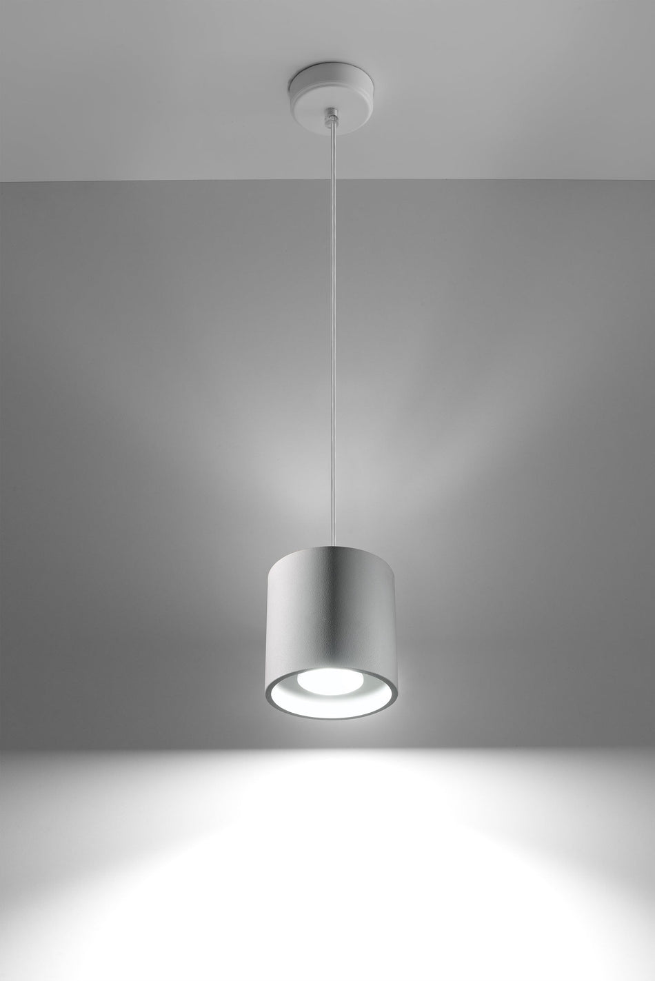 Pendant light made of aluminum -1 Round White IP20 GU10 230V