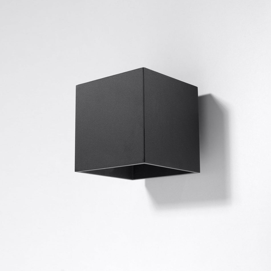 Wandleuchte aus Aluminium -1 Eckig Schwarz IP20 G9 230V