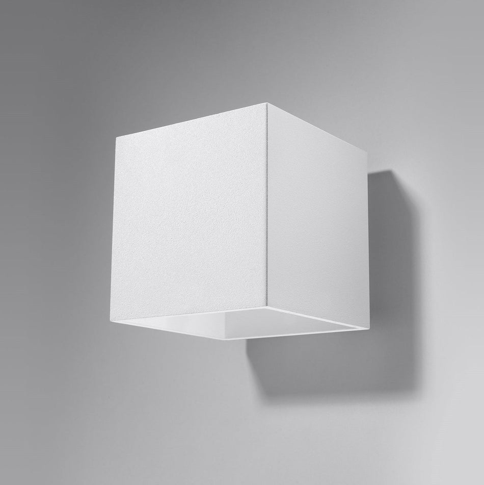 Wandleuchte aus Aluminium -1 Eckig Weiß IP20 G9 230V