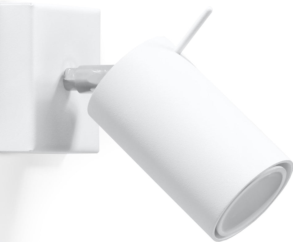 Applique murale blanche en acier 40W IP20 GU10 230V