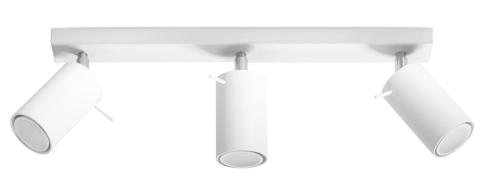Ceiling light 3 white made of steel 3x 40W IP20 GU10 230V