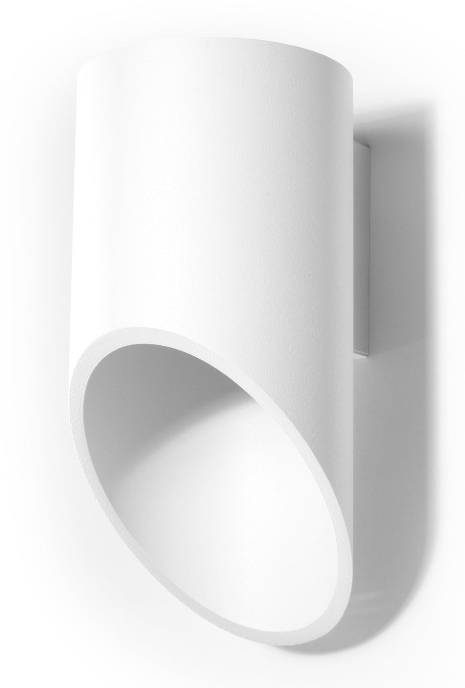 Applique murale en aluminium -20 ronde blanche 20cm x Ø10cm x 12cm G9 IP20 230V