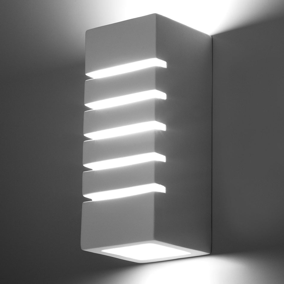 Wandleuchte Keramik Weiß 60W E27 IP20