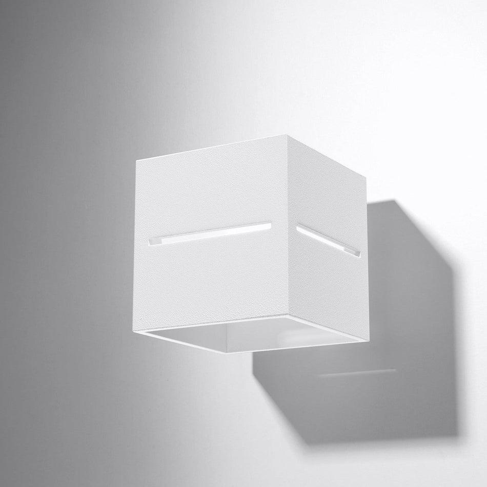 Wandleuchte aus Aluminium Eckig Weiss IP20 G9 230V