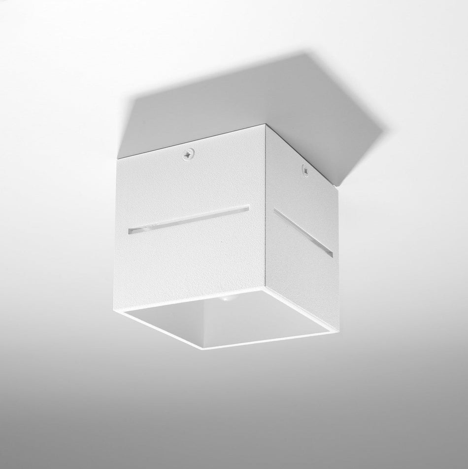 Deckenleuchte Aufbauleuchte aus Aluminium Eckig Weiss IP20 G9 230V