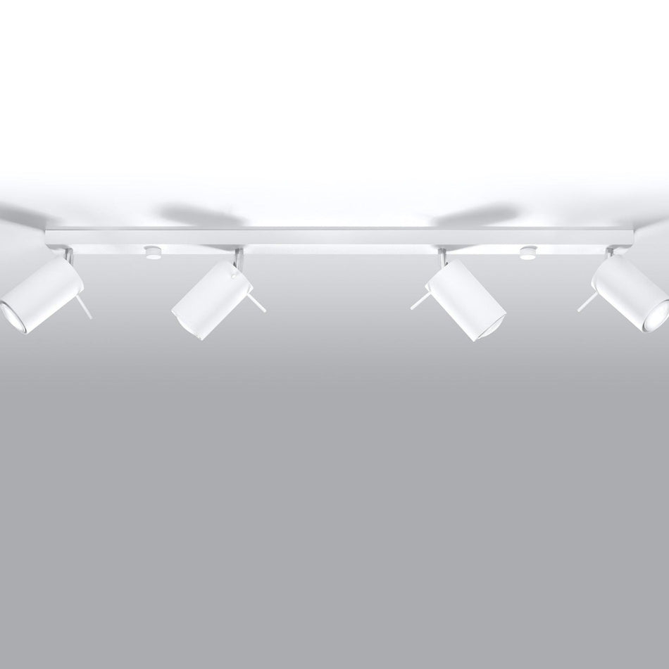 Ceiling light 4L white made of steel 4x 40W IP20 GU10 230V