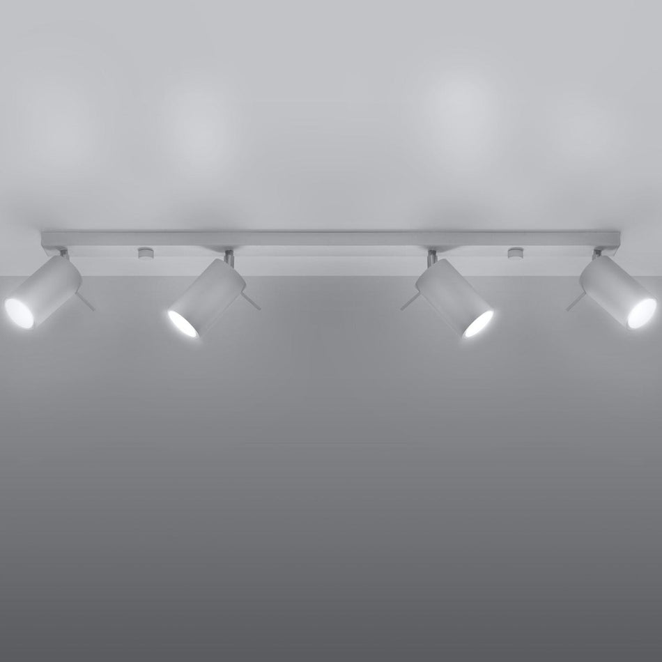 Ceiling light 4L white made of steel 4x 40W IP20 GU10 230V