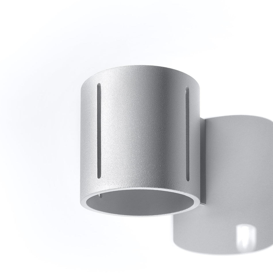 Wandleuchte aus Aluminium Rund Grau IP20 G9 230V
