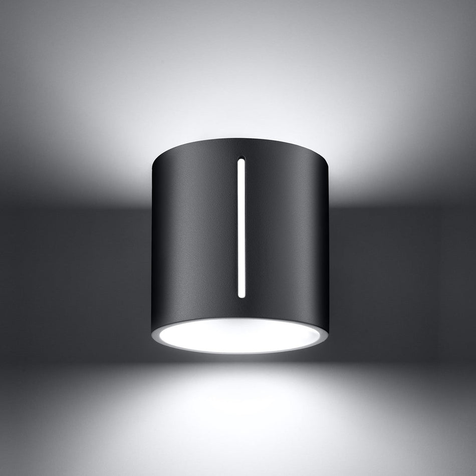 Wandleuchte aus Aluminium Rund Grau IP20 G9 230V