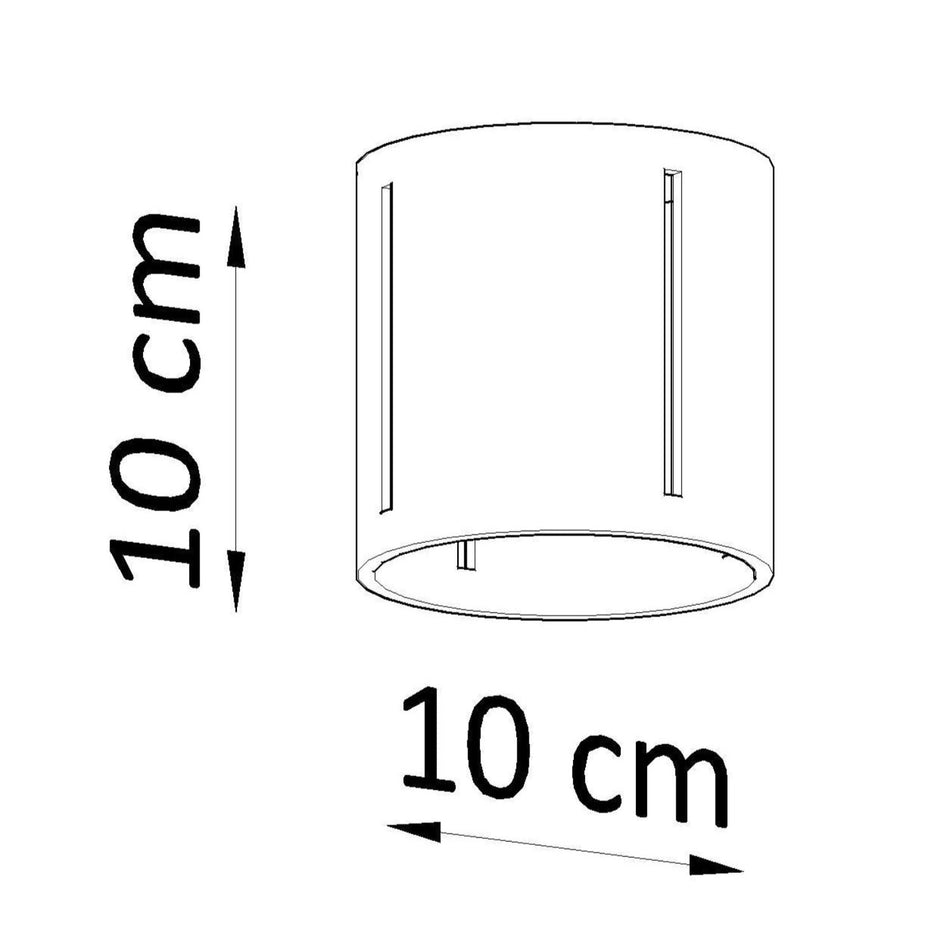 Deckenleuchte Aufbauleuchte aus Aluminium Rund Grau IP20 G9 230V
