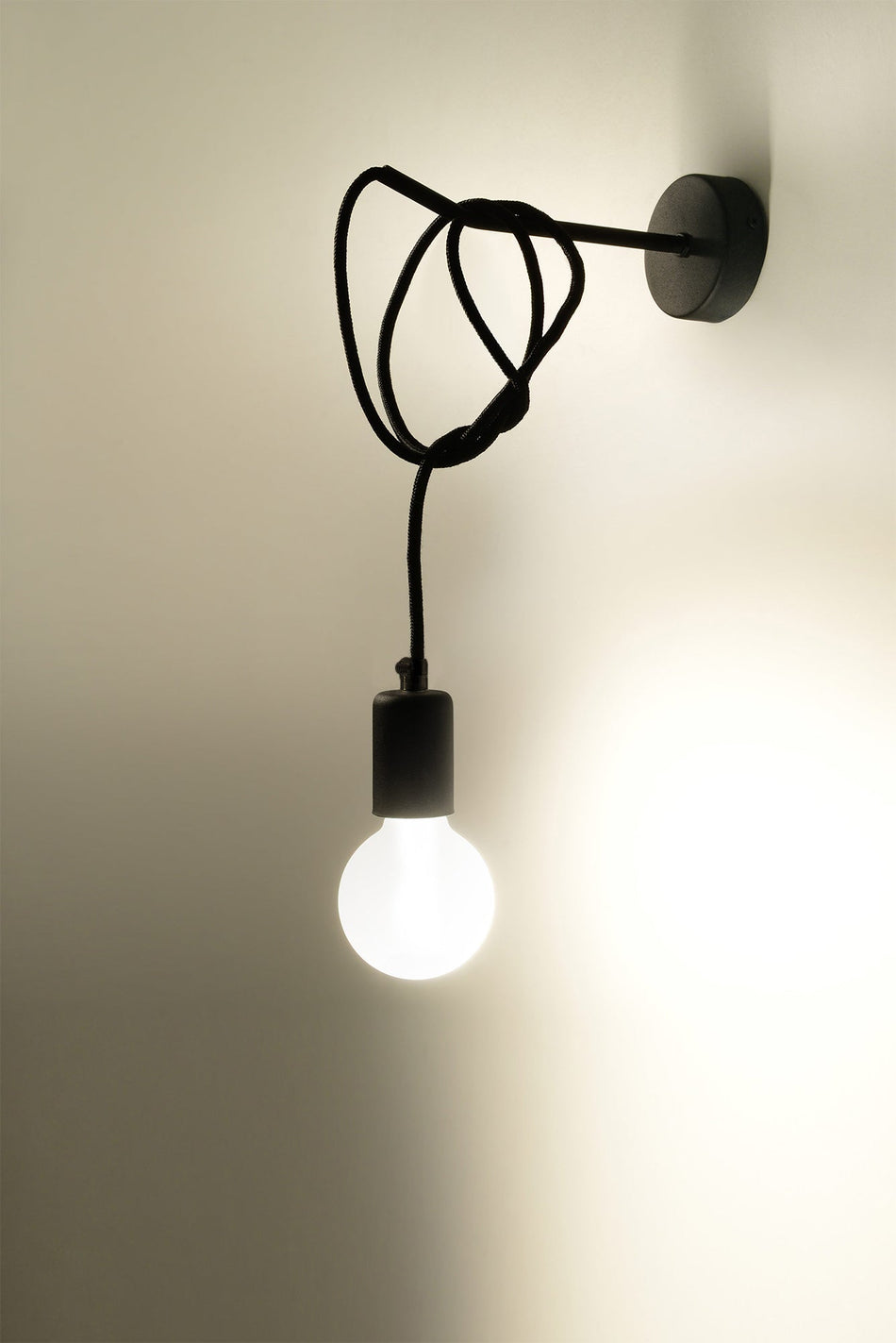 Wall Light Black 60W E27 IP20