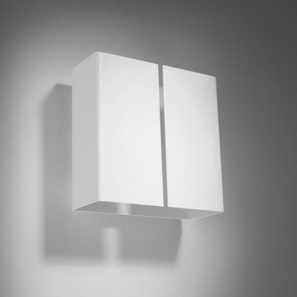 Wall light white made of steel 2x 40W IP20 G9 230V