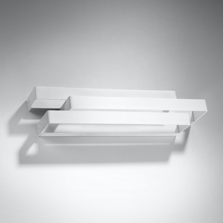 Wall light white made of steel 2x 40W IP20 G9 230V