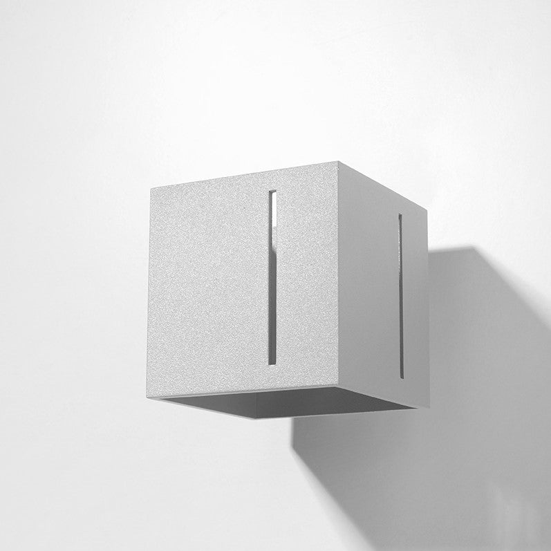 Wandleuchte aus Aluminium Eckig Grau IP20 G9 230V