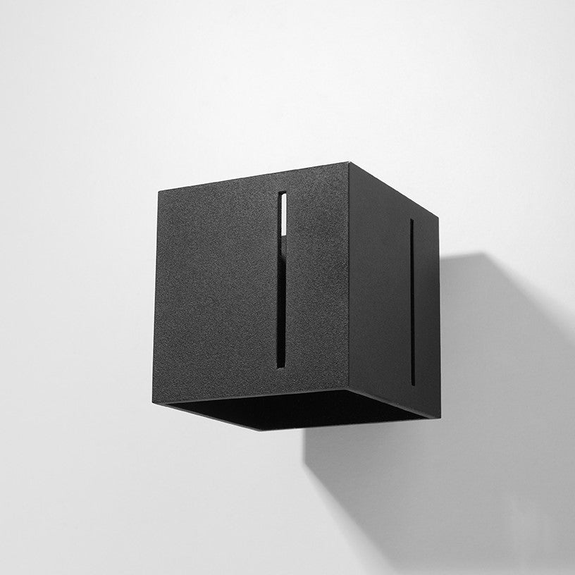 Wandleuchte aus Aluminium Eckig Schwarz IP20 G9 230V