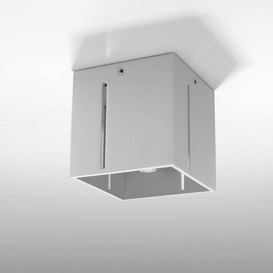 Deckenleuchte Aufbauleuchte Eckig Grau IP20 G9 230V