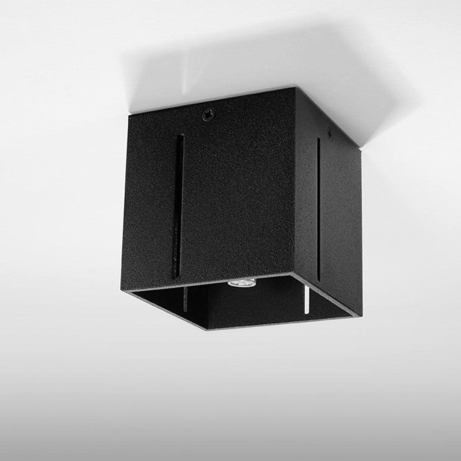Deckenleuchte Aufbauleuchte Eckig Schwarz IP20 G9 230V