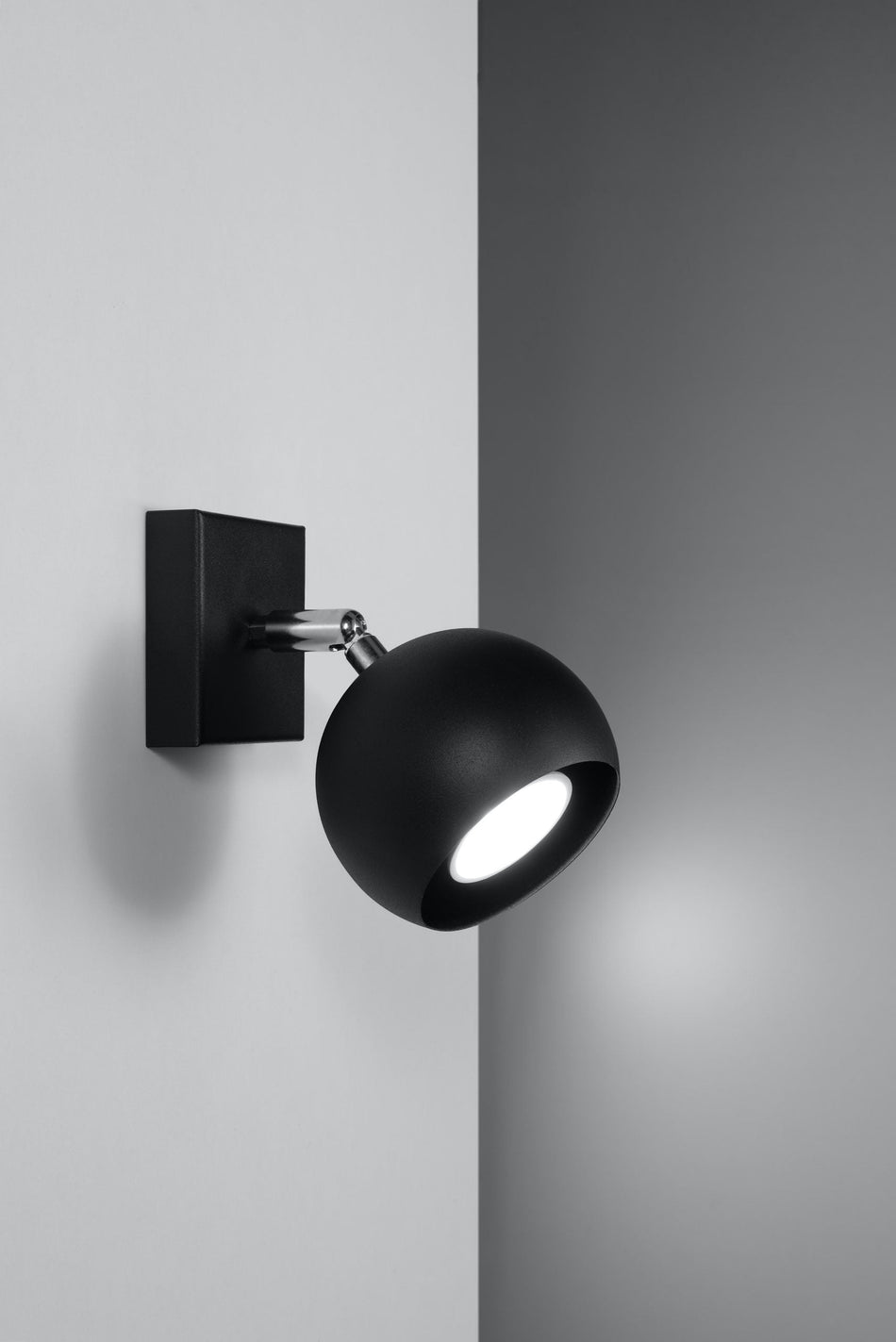 Wandleuchte Schwarz, 40W GU10 IP20