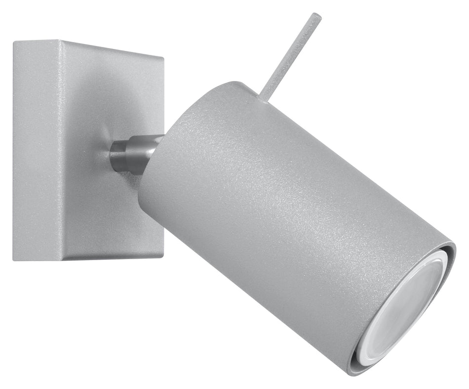 Applique 1 Grise en acier 40W IP20 GU10 230V