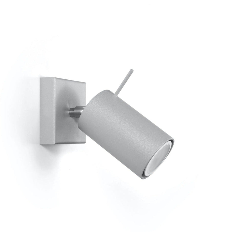 Applique 1 Grise en acier 40W IP20 GU10 230V