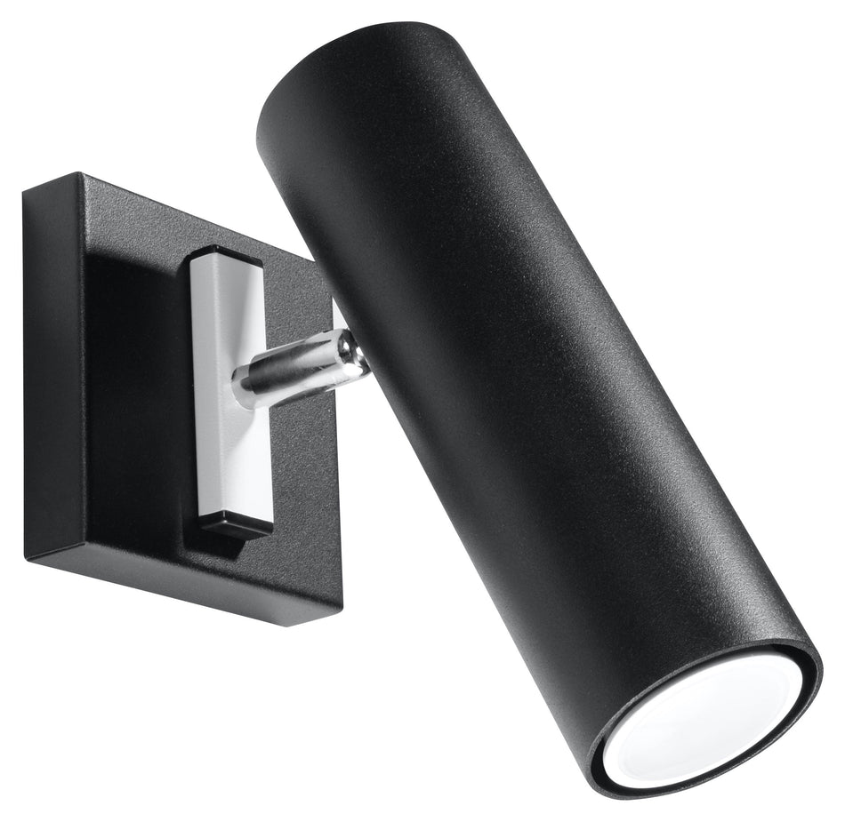 Wall light black, max 40W GU10 IP20