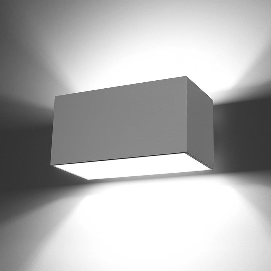 Wandleuchte aus Aluminium -MAXI Eckig Weiß IP20 G9 230V