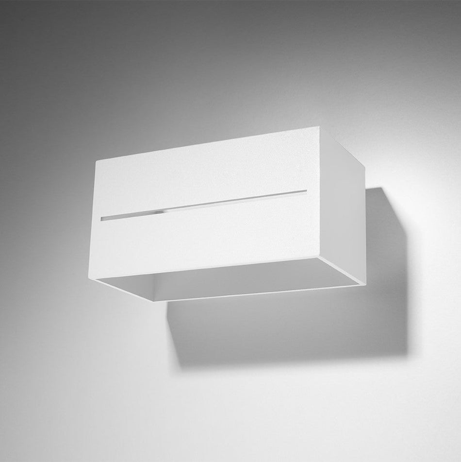 Wandleuchte aus Aluminium - MAXI Eckig Weiss IP20 G9 230V