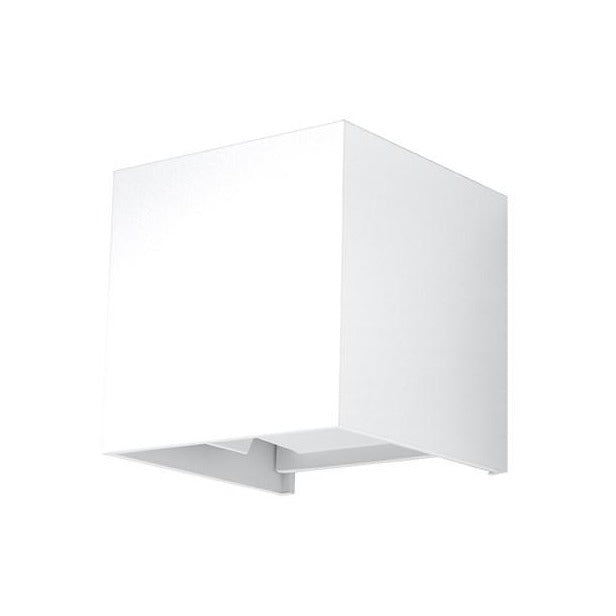 Wandleuchte weiß warmweiß aus Aluminium 6W IP54 230V