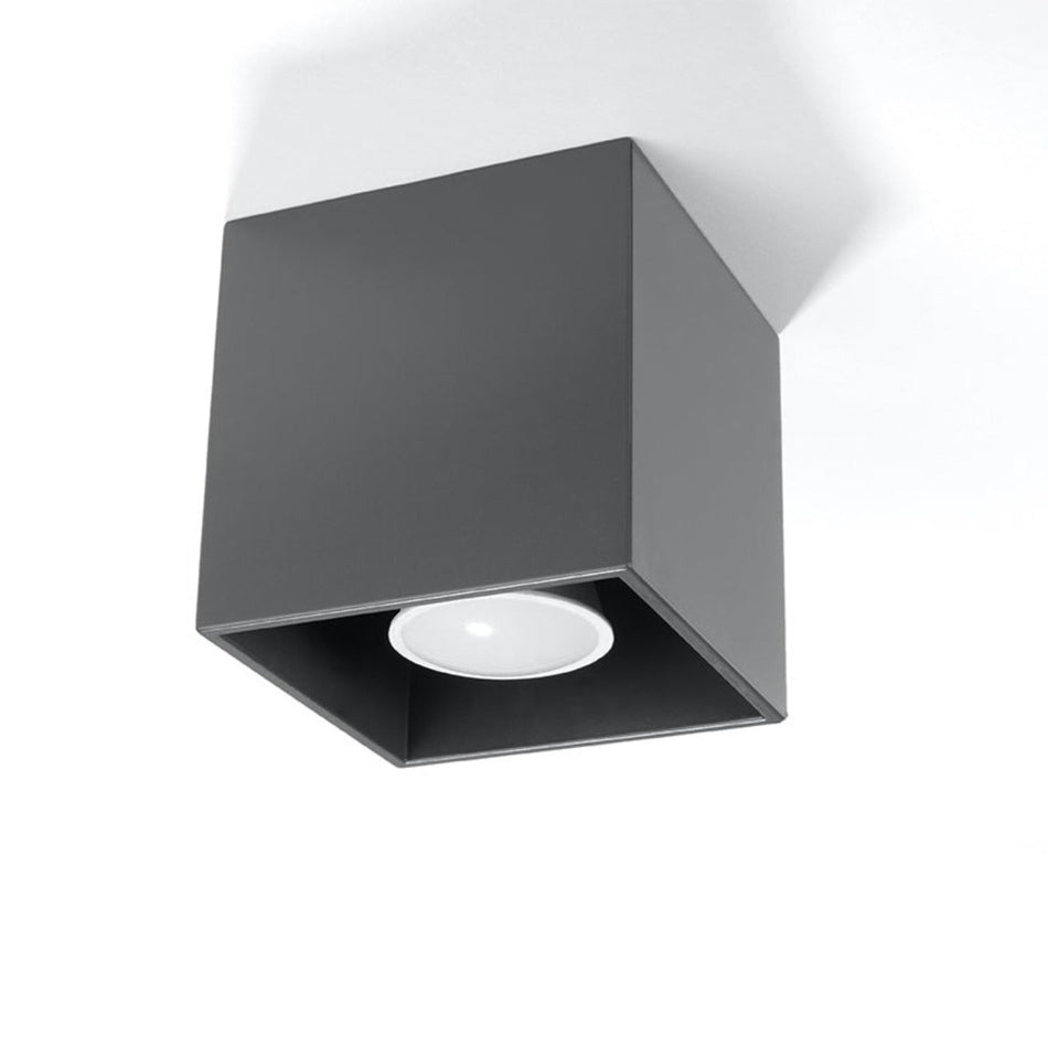 Aufbauleuchte 1 Anthrazit aus Aluminium 40W IP20 GU10 230V