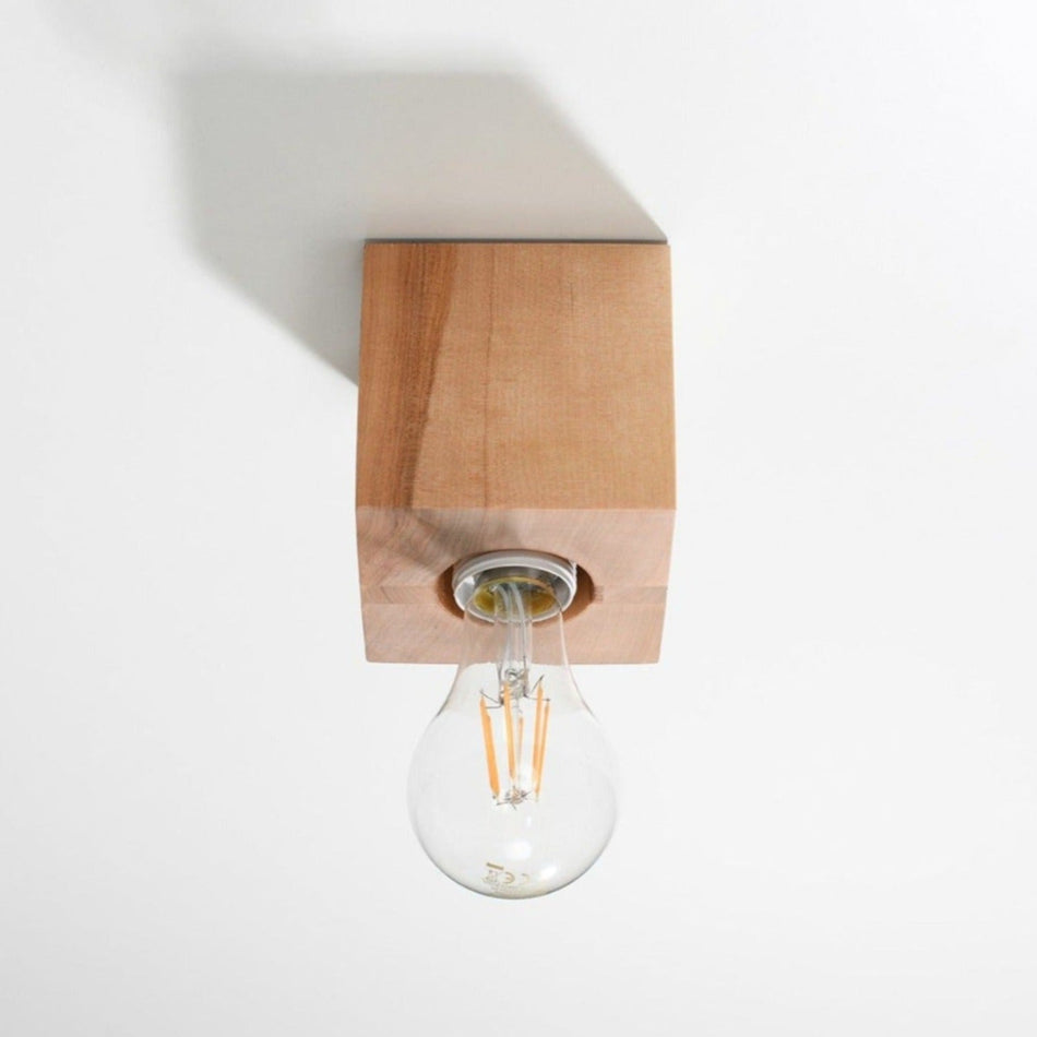 Aufbauleuchte aus Holz max. 60W IP20 E27 230V