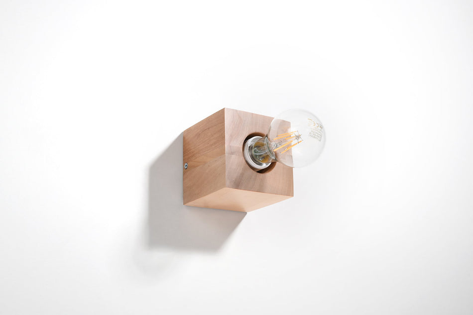 Wandleuchte aus Holz max. 60W IP20 E27 230V
