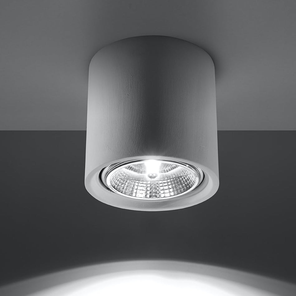 Deckenleuchte Keramik Weiß max 40W GU10 ES111 IP20