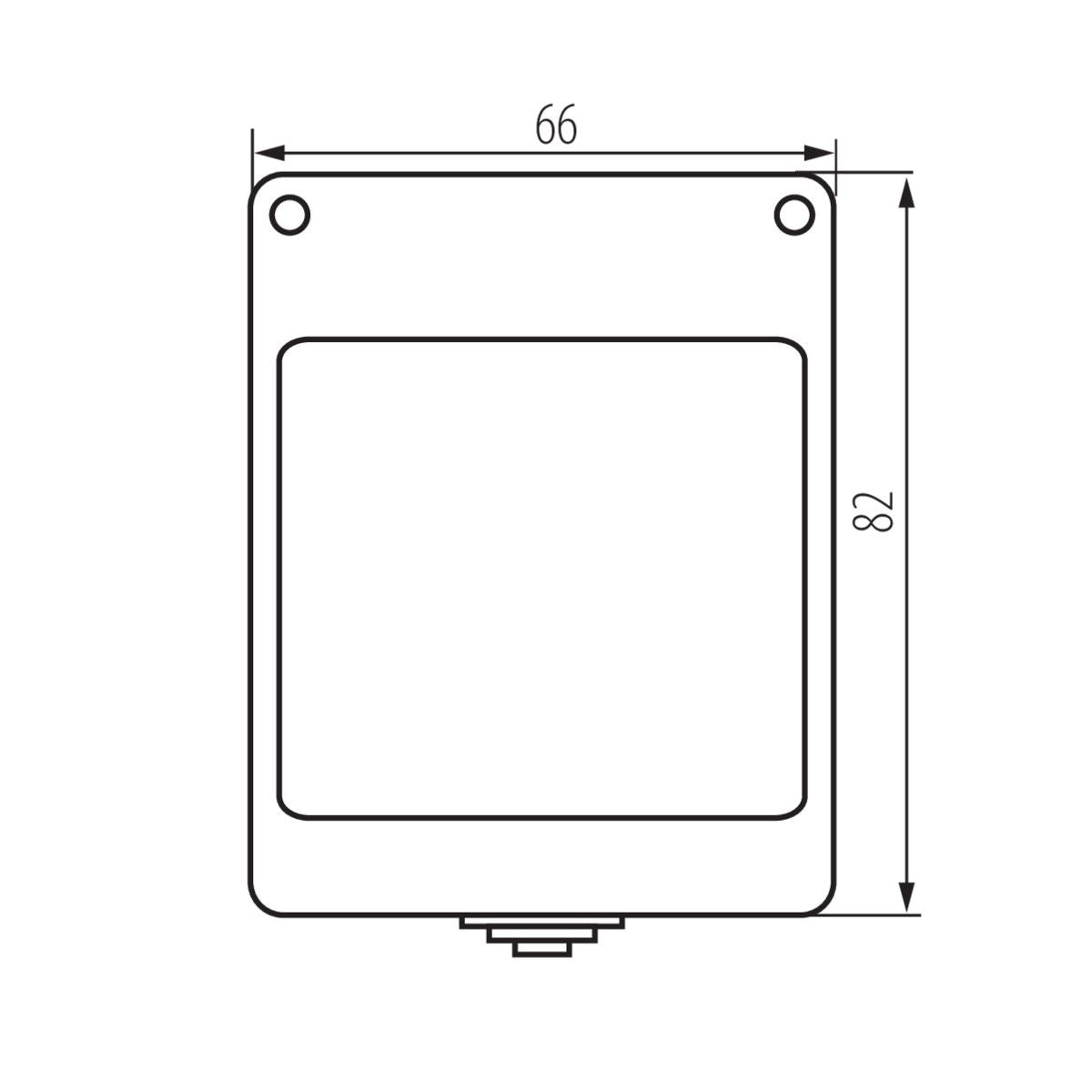 Aufputz-Büchse 45x45mm weiß, IP55