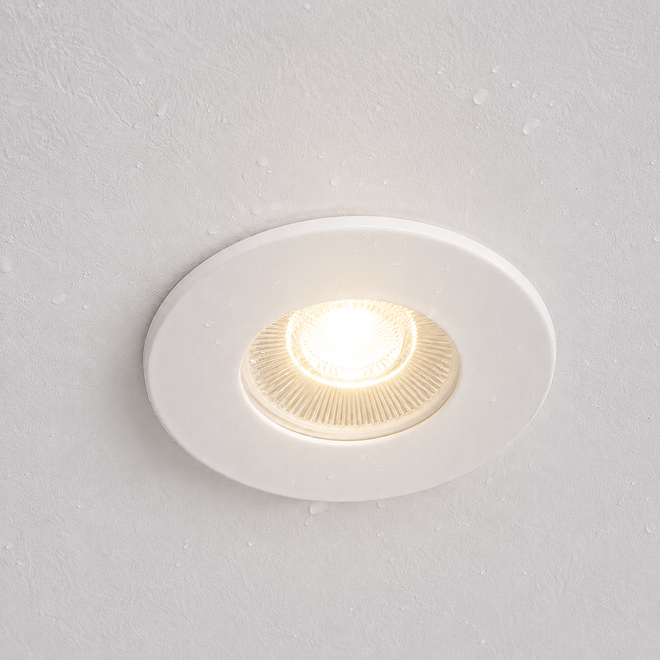 LED Einbaustrahler IP65 | Ø84mm | Rund Eckig Weiß Schwarz Matt-Chrom | GU10 230V