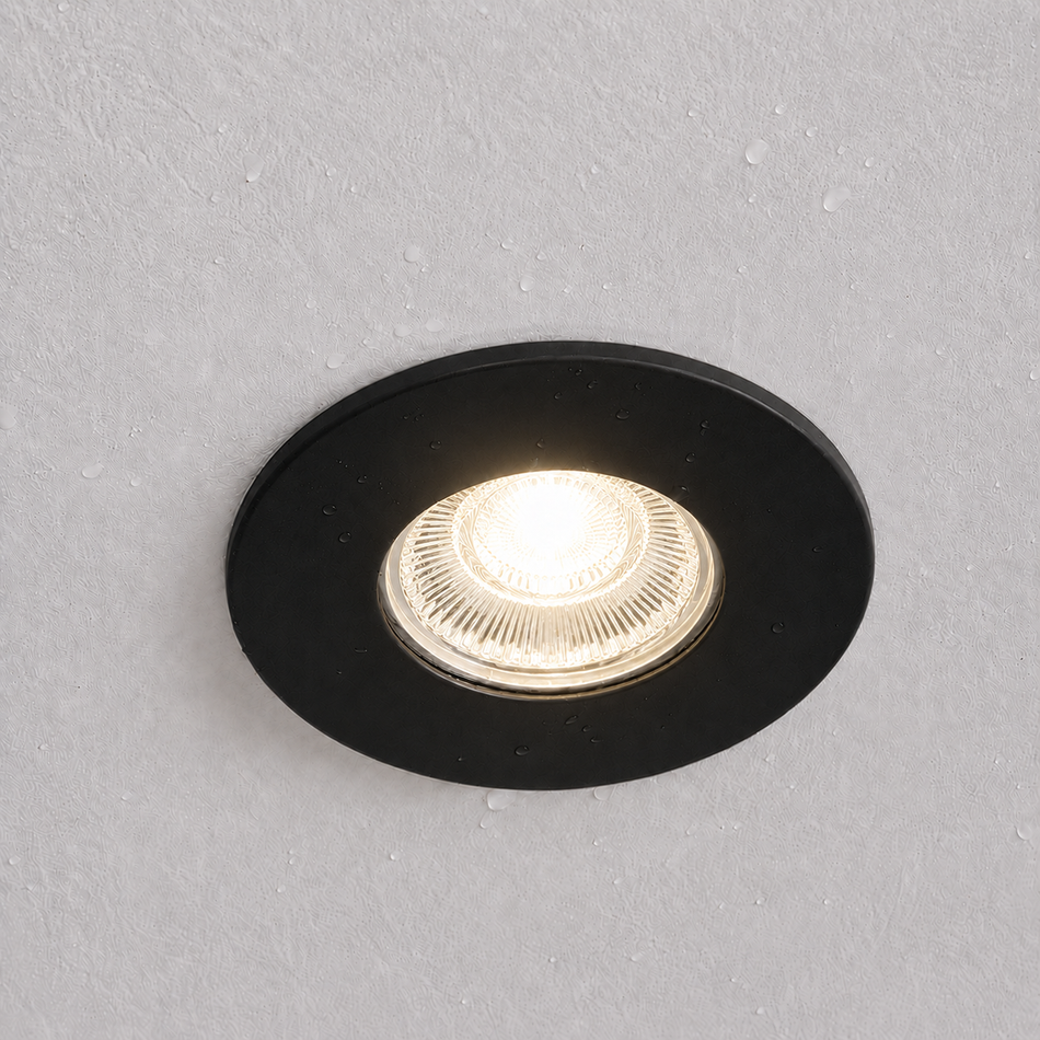 LED Einbaustrahler IP65 | Ø84mm | Rund Eckig Weiß Schwarz Matt-Chrom | GU10 230V