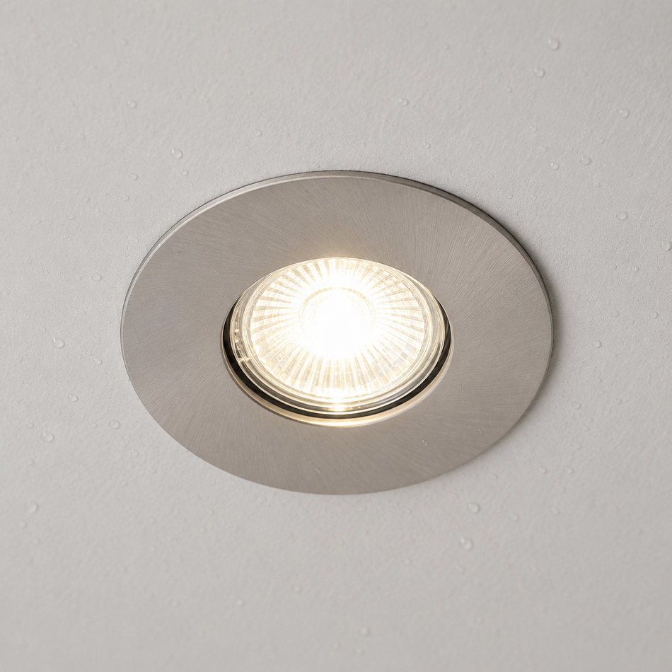 LED Einbaustrahler IP65 | Ø84mm | Rund Eckig Weiß Schwarz Matt-Chrom | GU10 230V