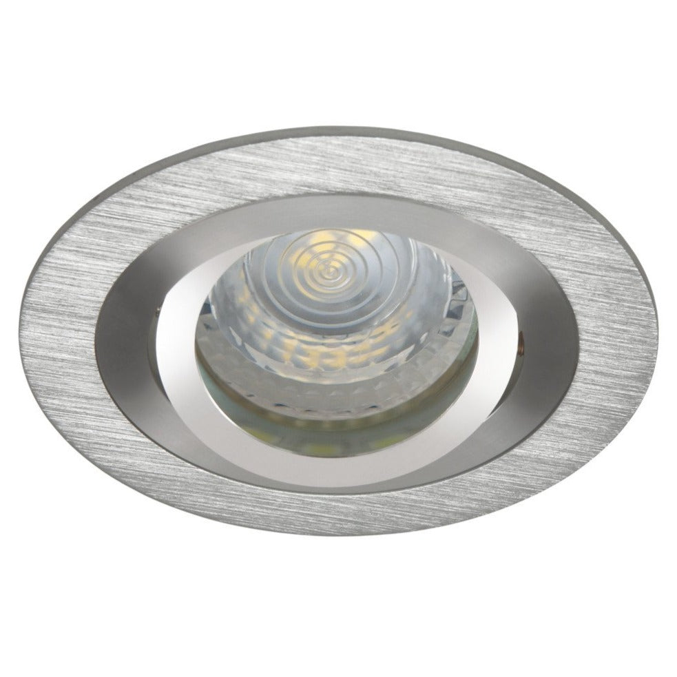 Recessed aluminum spotlight round Ø92mm IP20 GU10 230V 