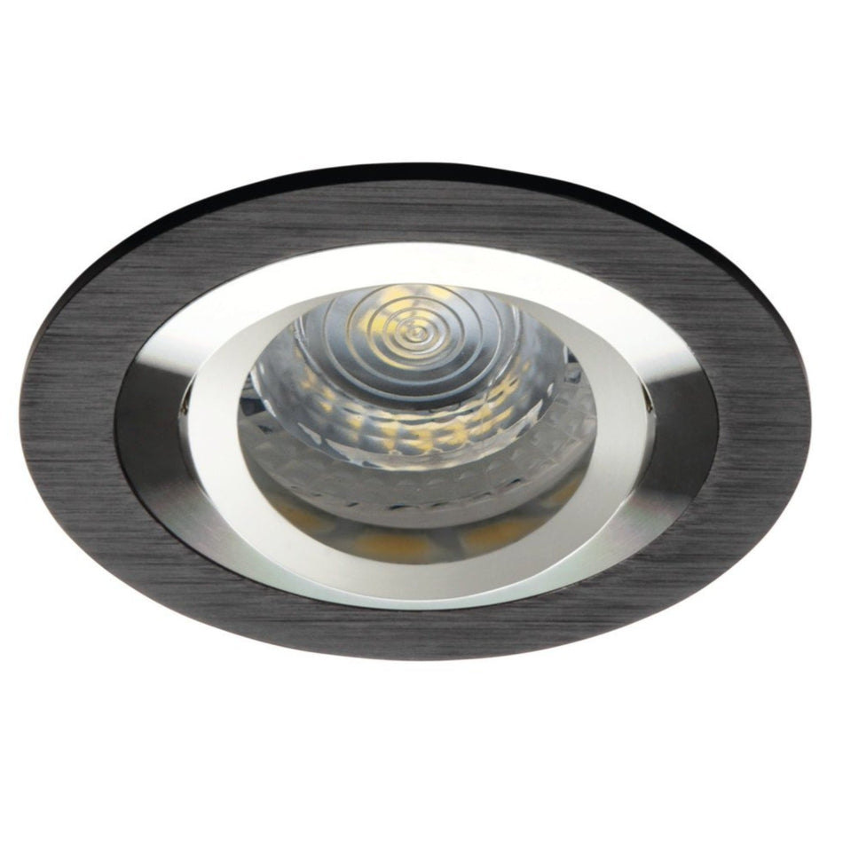 Einbaustrahler aus Aluminium Rund Ø92mm IP20 GU10 230V | extra-flach | dimmbar