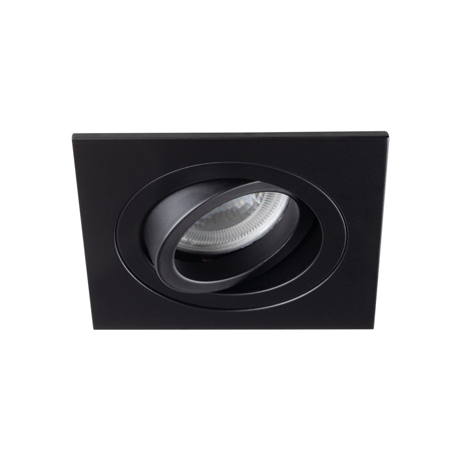 Deckenleuchte Schwarz Matt  IP20 GU5,3 12V inkl. GU10 Fassung 230V
