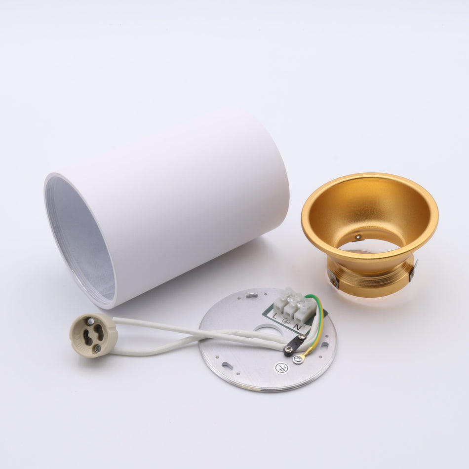 Surface-mounted spotlight surface-mounted light made of aluminum SUNNY Round 140mm X Ø97mm IP20 GU10 230V