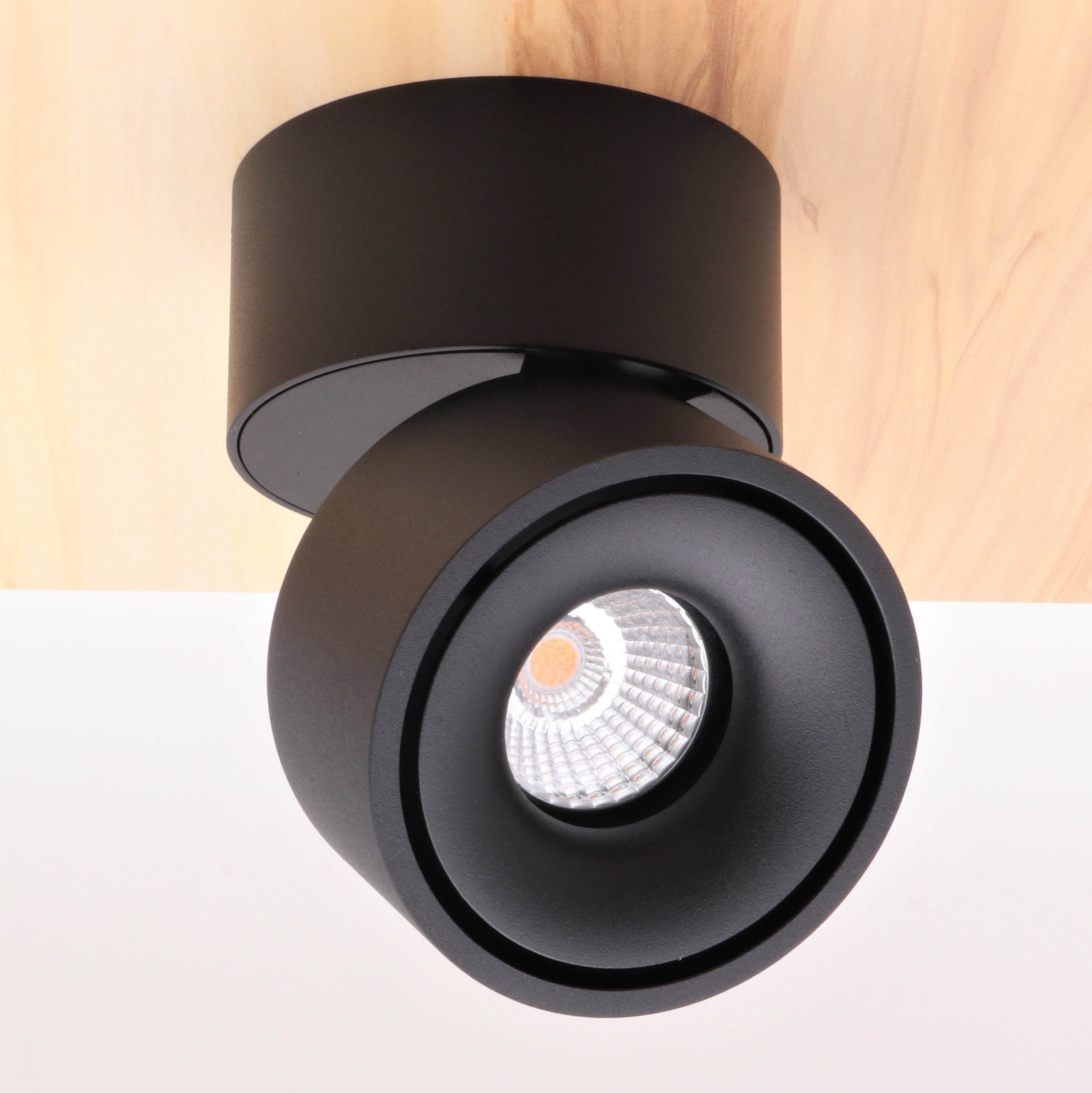 Ceiling light surface-mounted spotlight LAHTI MONACO MINI Dimmable with PHILIPS diodes Black / White 9W IP20 230V