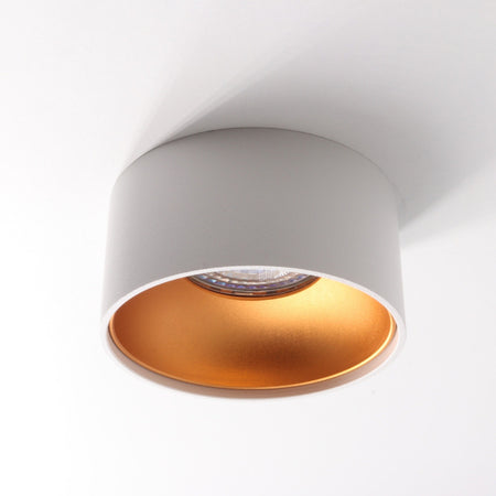LED Einbaustrahler Riti Mini Rund 8W Warmweiß Weiß + Kupfer GU10 230V